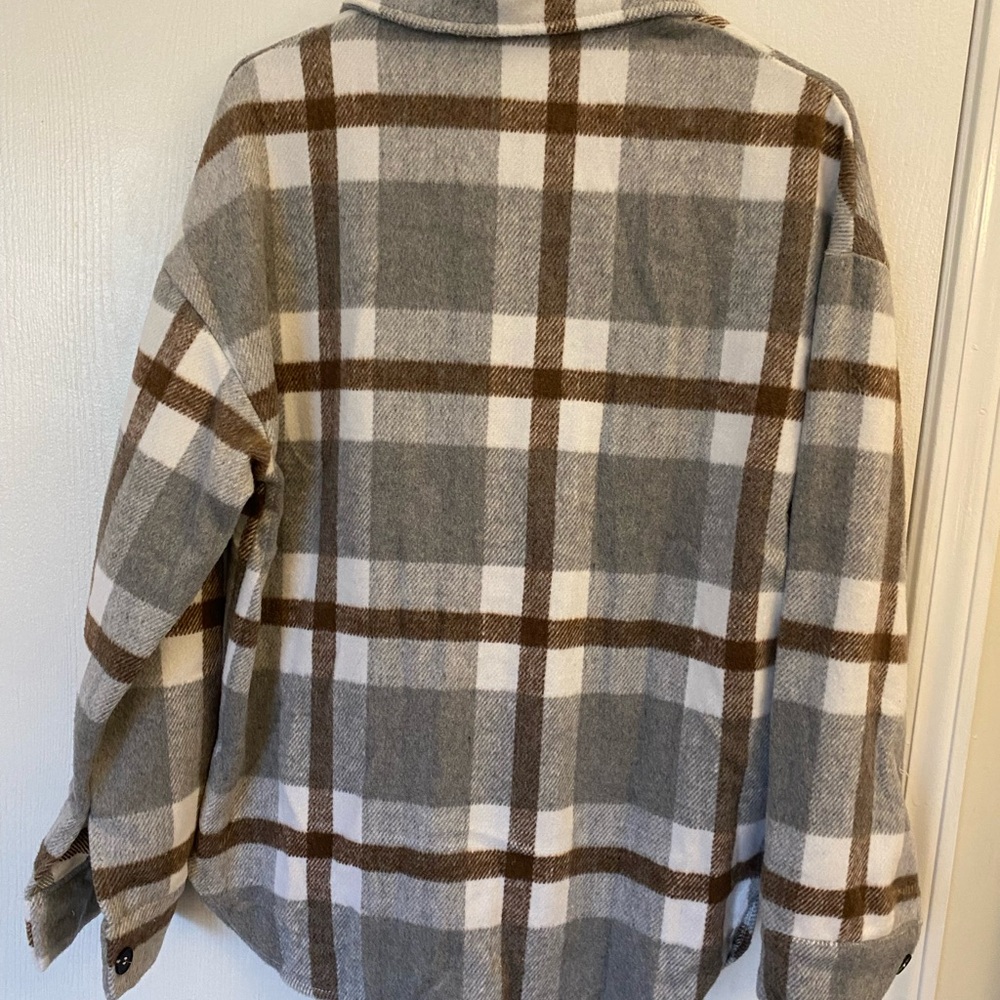 Amazon Plaid Shacket - Picture 4 of 6
